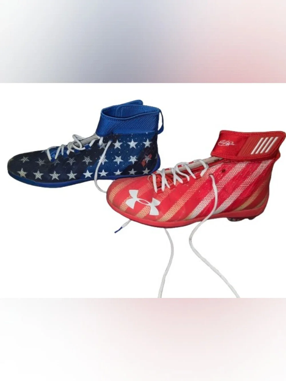 RARE Under Armour Harper 2 Mid ST USA Limited Edition Baseball Cleats Men Sz 15